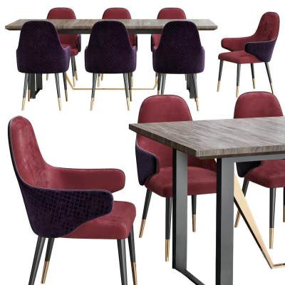 现代餐桌椅组合-93